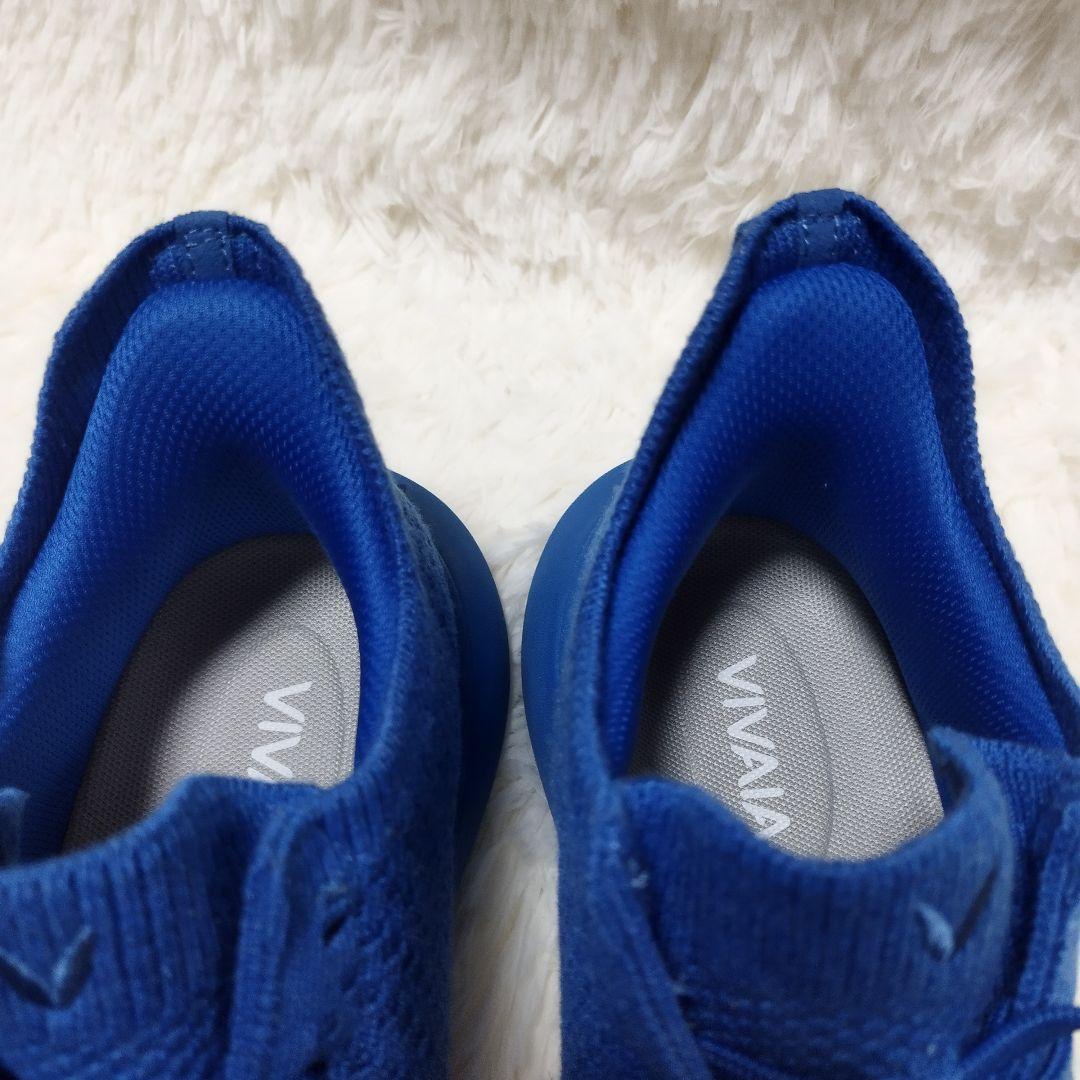 【極美品】VIVAIA スリッポン スニーカー 24cm ブルー 青