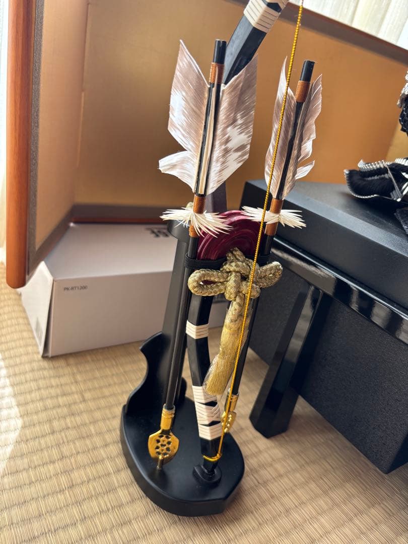 五月人形 武士の鎧飾り 正絹製