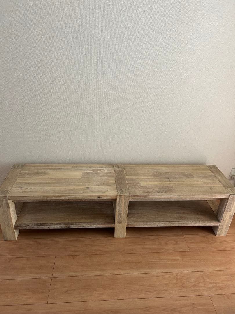 ななせ　ウニコ MANOA マノア ローテーブル 幅1600m棚板付き