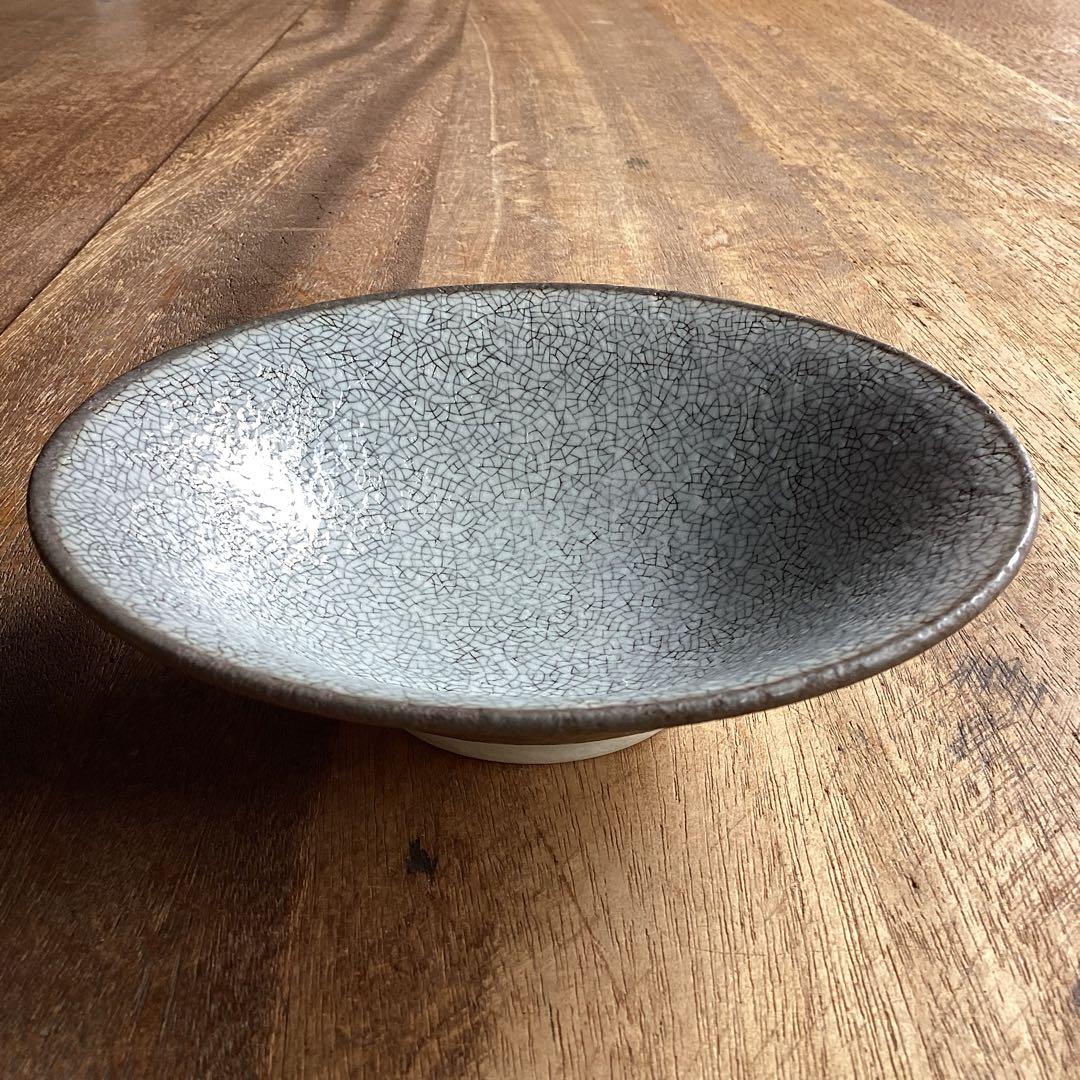 たくです。新品美濃焼　光沢かいらぎ黒渕　浅鉢丼・ミニカレー皿10枚セット