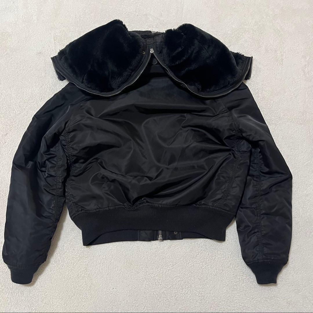 に*ん様 avirex n2b フライトジャケット　ブラック　L ファー欠品