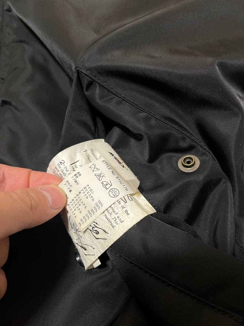 に*ん様 avirex n2b フライトジャケット　ブラック　L ファー欠品