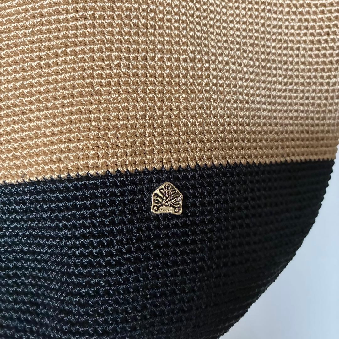 未使用級✨MAISON KEYS　メゾンキーズ　カゴバッグ　バイカラー　洗える