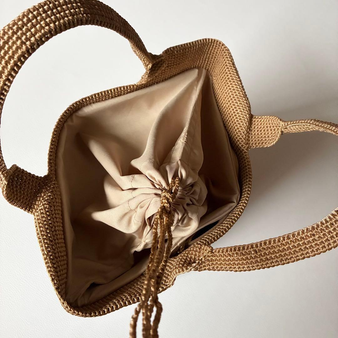 未使用級✨MAISON KEYS　メゾンキーズ　カゴバッグ　バイカラー　洗える