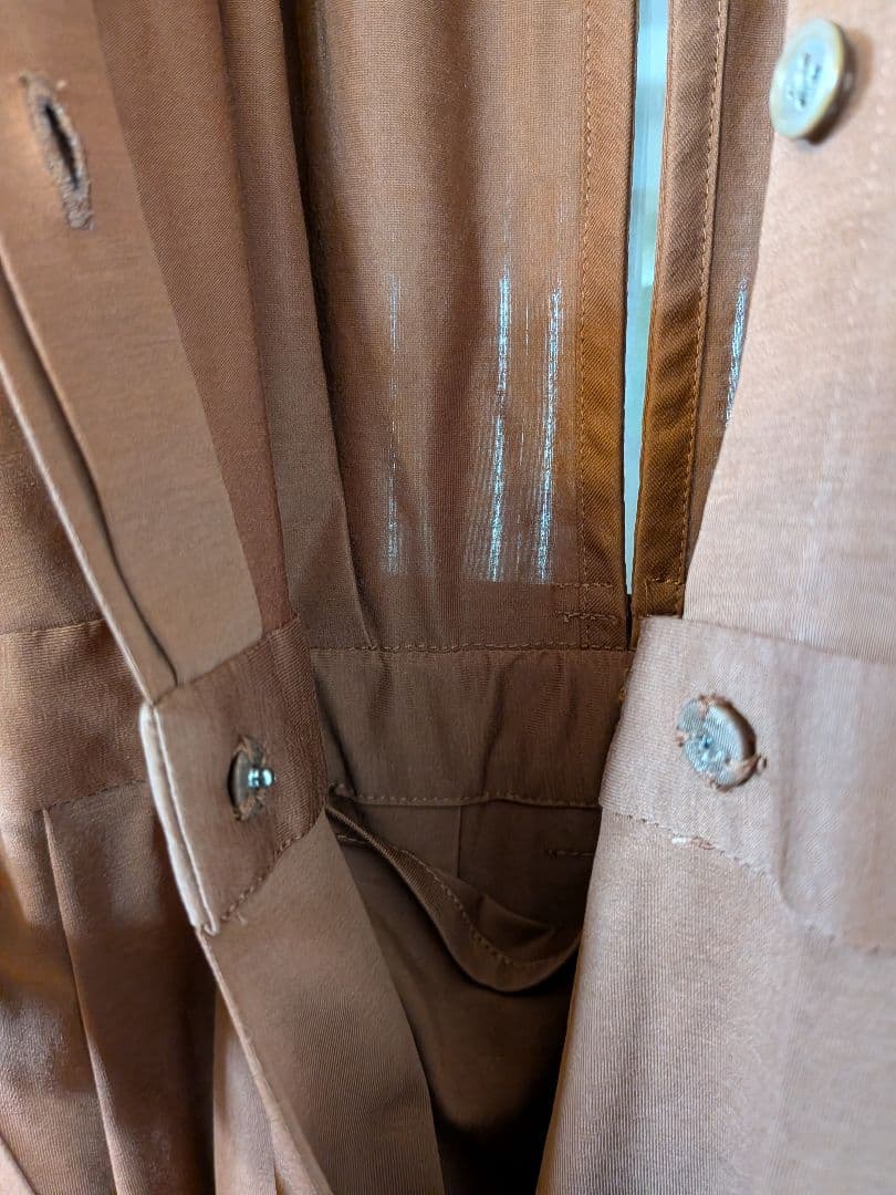 美品　カレンソロジー　ロングワンピース ７分袖　ウエストリボン付