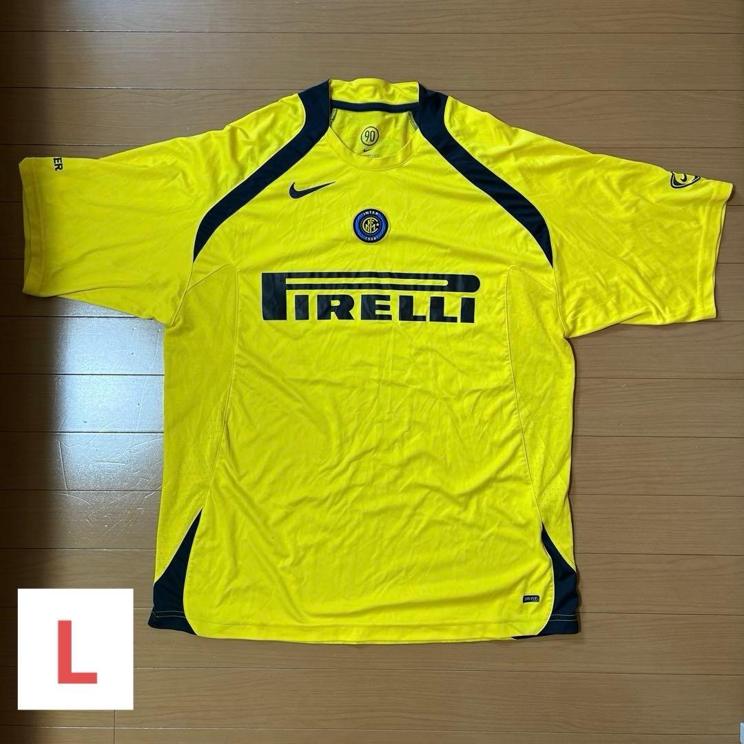 ⭐︎希少⭐︎ 【L】NIKE トータル90 インテル　レプリカユニフォーム　イエロー