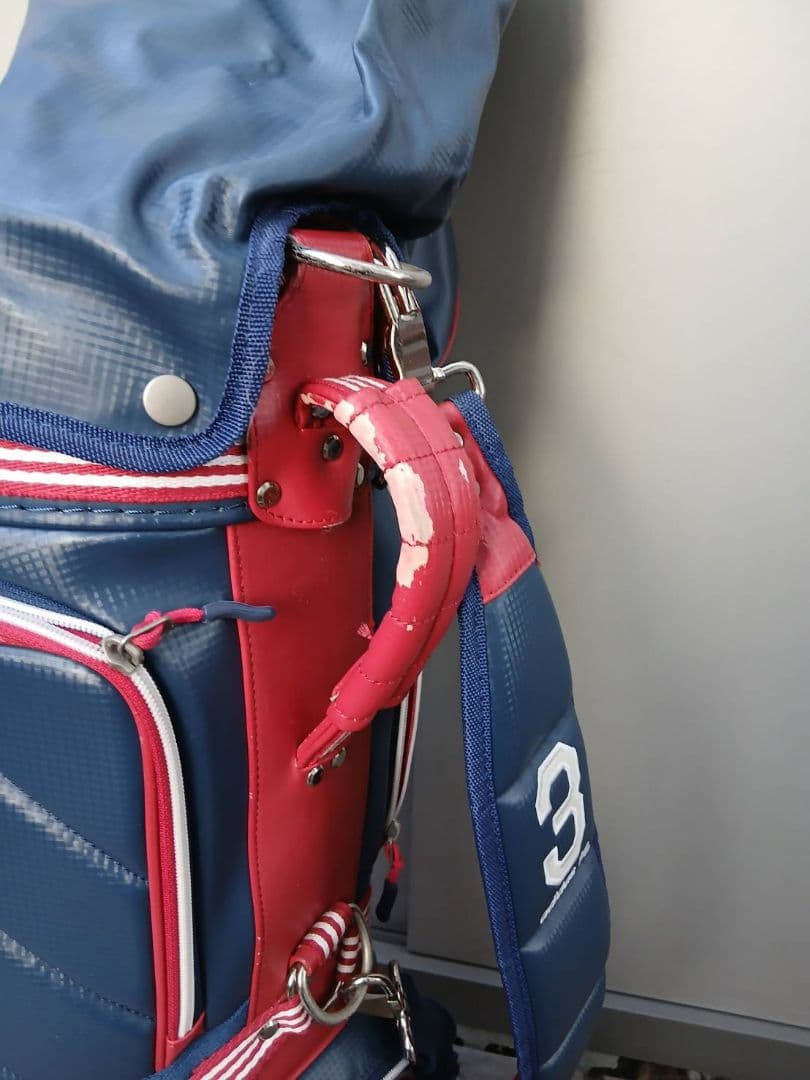 adidas ゴルフバッグ レディース ネイビー/レッド