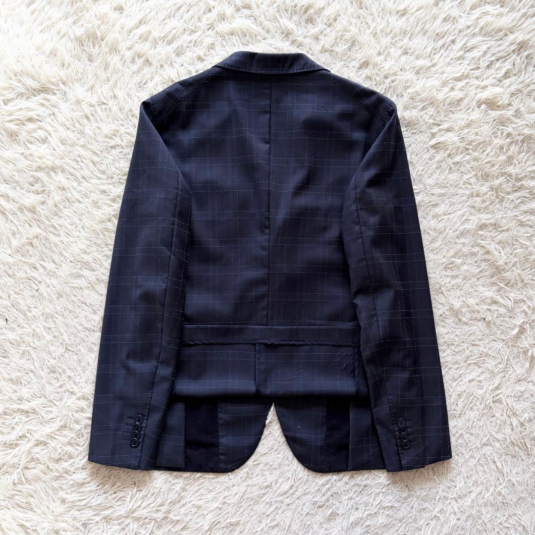 <美品>TAGLIATORE モンテカルロ ネイビー ウール スーツ サイズ48