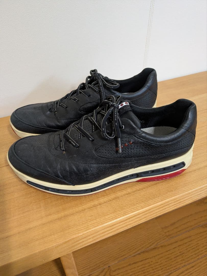 ECCO GORE-TEX スパイクレスゴルフシューズ 黒　44/28㌢