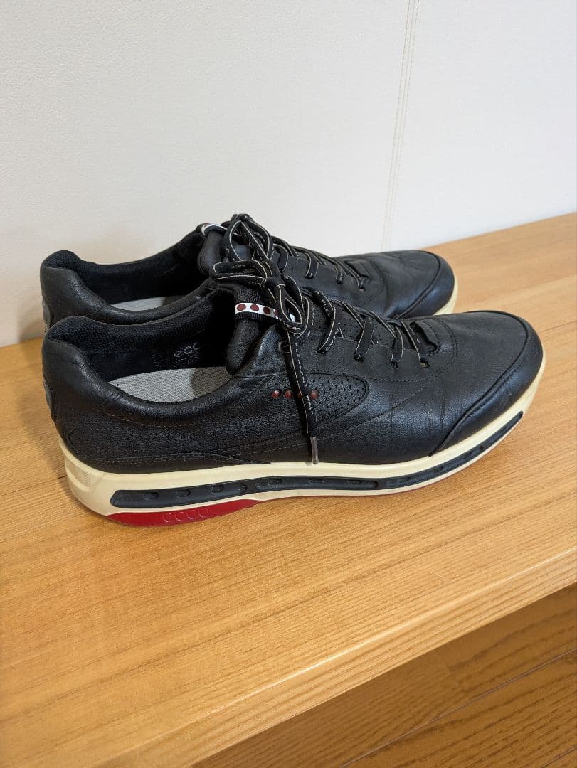 ECCO GORE-TEX スパイクレスゴルフシューズ 黒　44/28㌢
