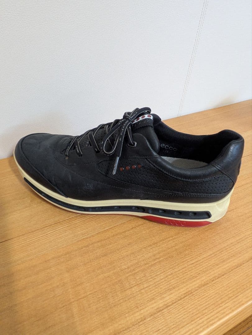 ECCO GORE-TEX スパイクレスゴルフシューズ 黒　44/28㌢
