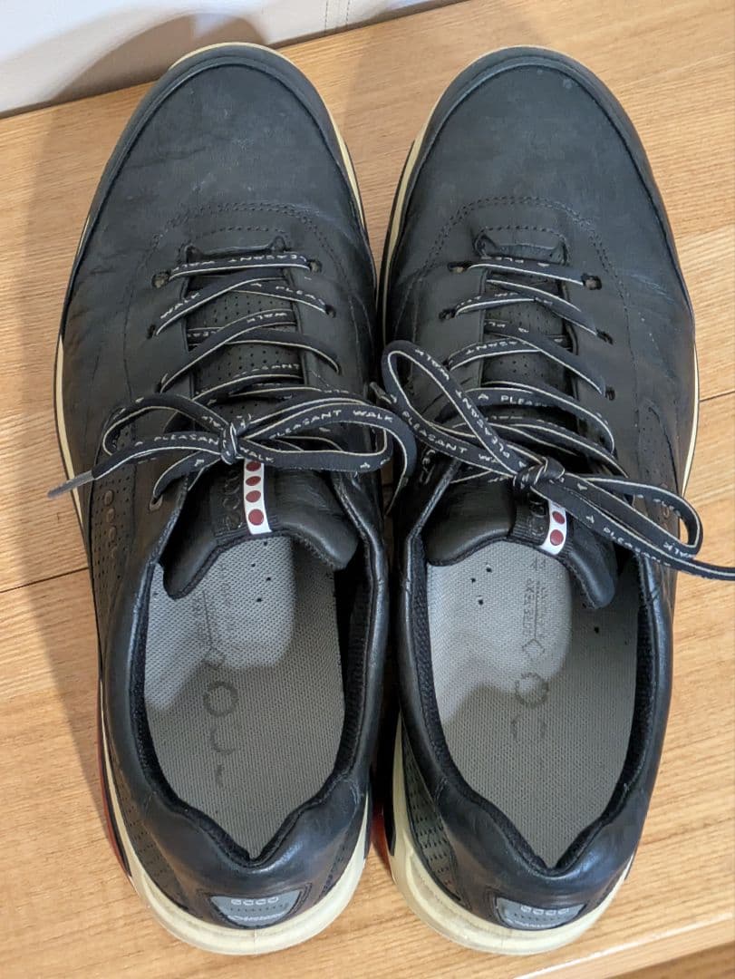 ECCO GORE-TEX スパイクレスゴルフシューズ 黒　44/28㌢