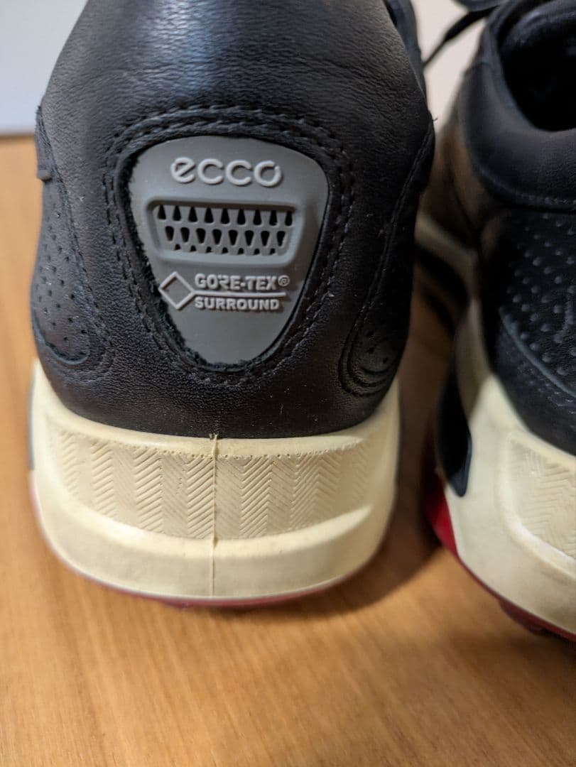 ECCO GORE-TEX スパイクレスゴルフシューズ 黒　44/28㌢