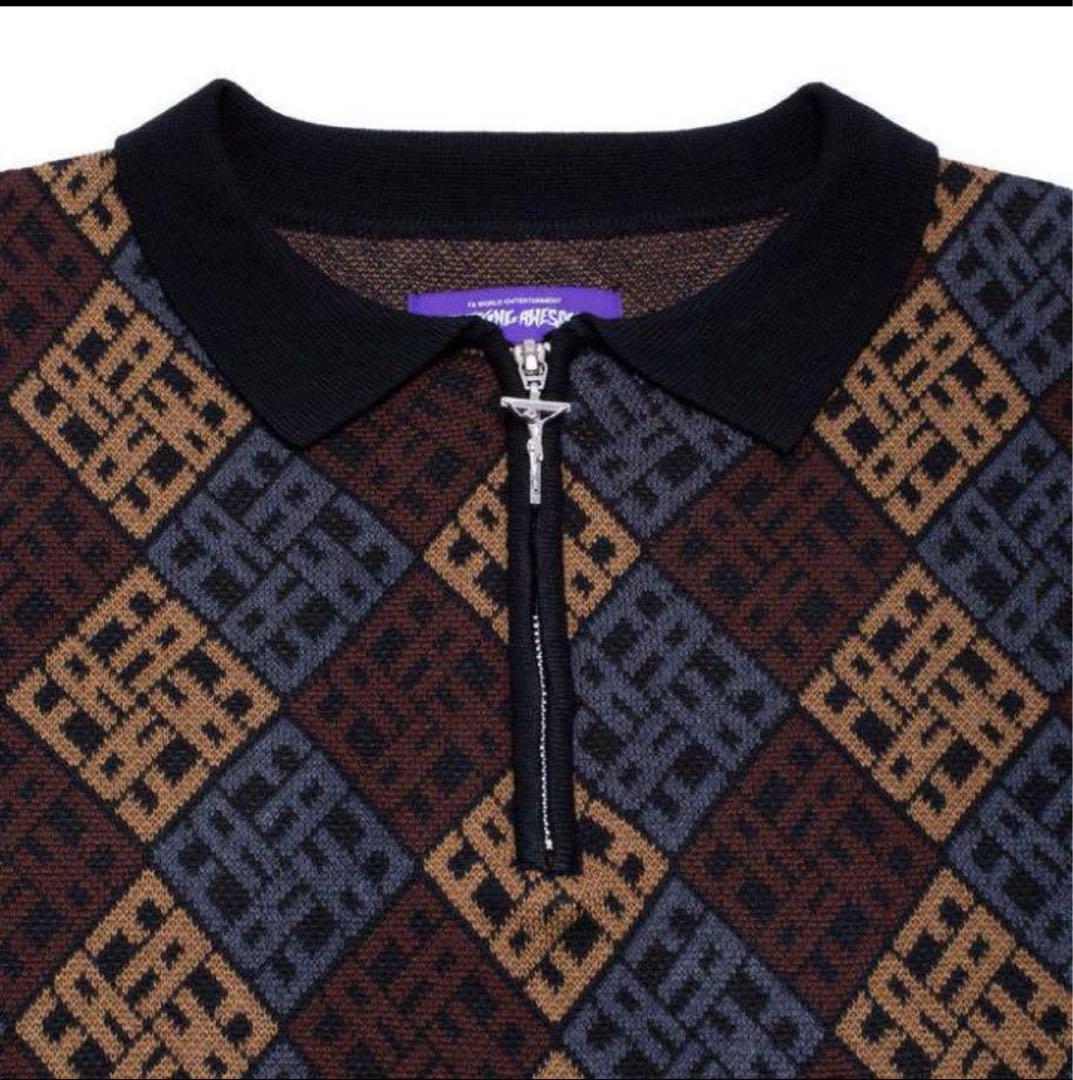 Fucking awesome のジップニットポロシャツ ストリート