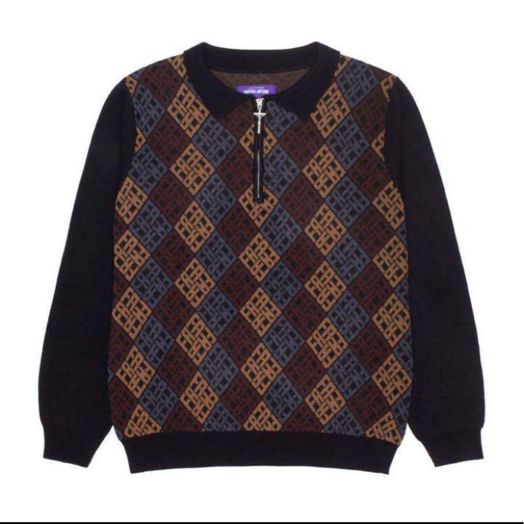 Fucking awesome のジップニットポロシャツ ストリート