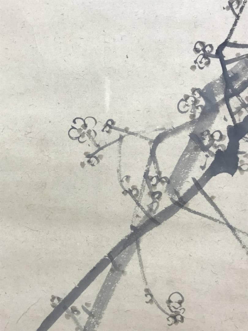 【真作】岡本豊彦/蝋梅に雀図/梅に小鳥図/花鳥図/掛軸/名家伝来/AD-887