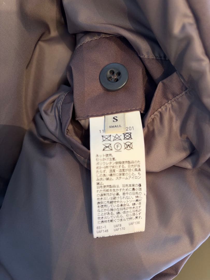 【美品：タグ付き】ユナイテッドアローズ　ダウンチェスターコート