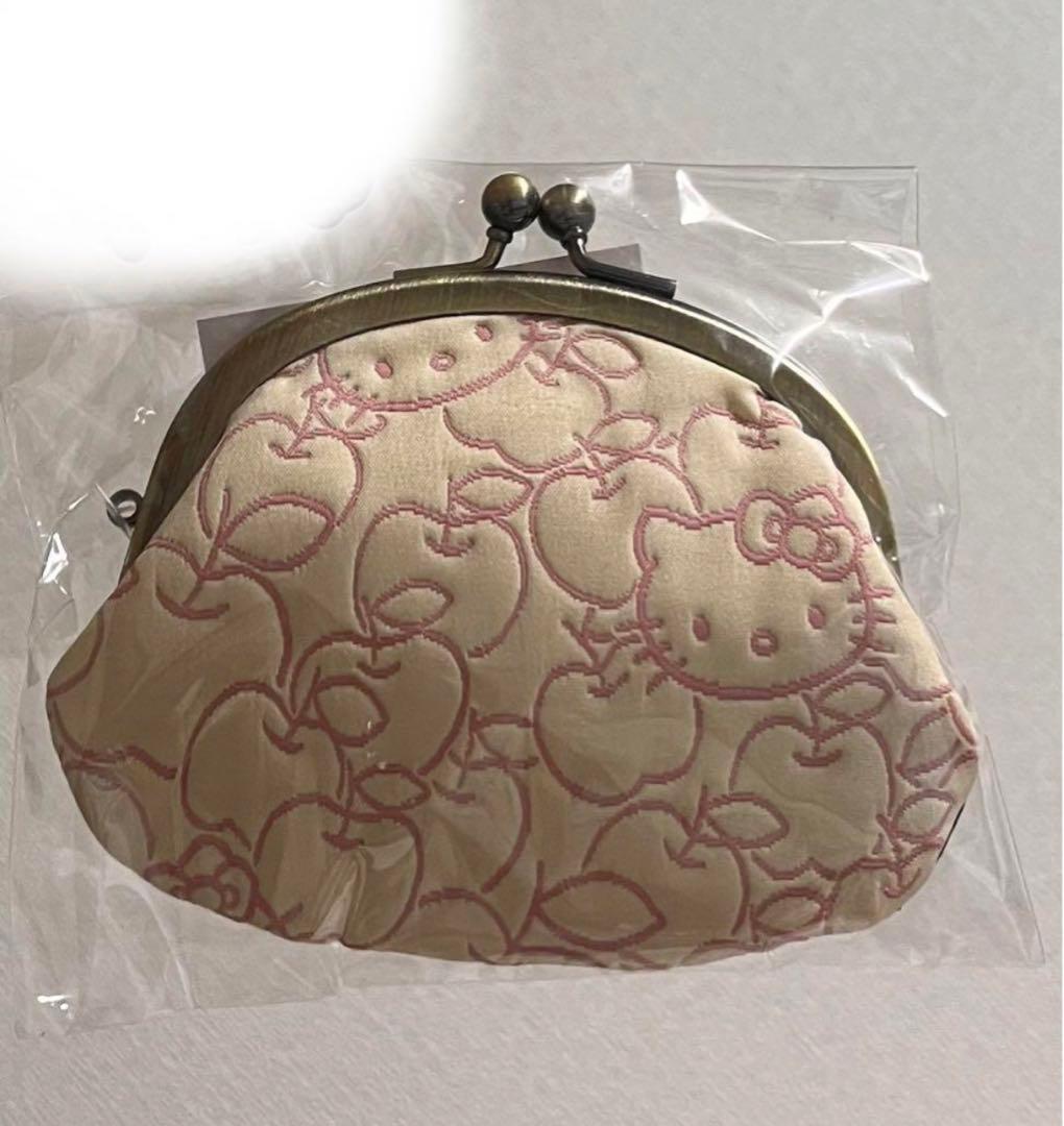 専用）ハローキティ　ふくれ織　がま口財布　りんご　京都　 小銭入れ