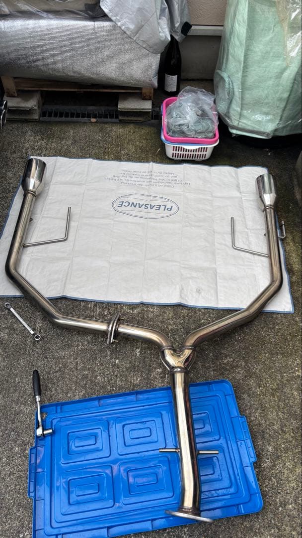 スリーキャッツ　リアピース　ストレートマフラー