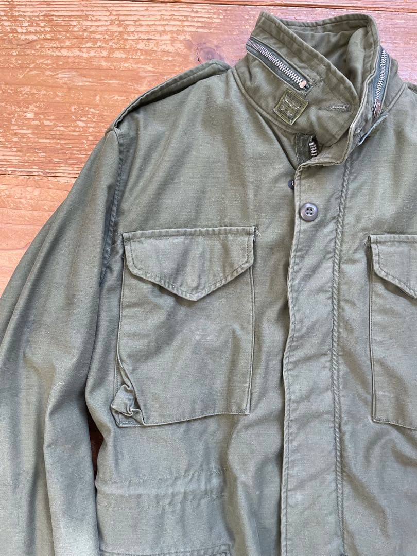 60s US ARMY M65ジャケット　アルミジッパー