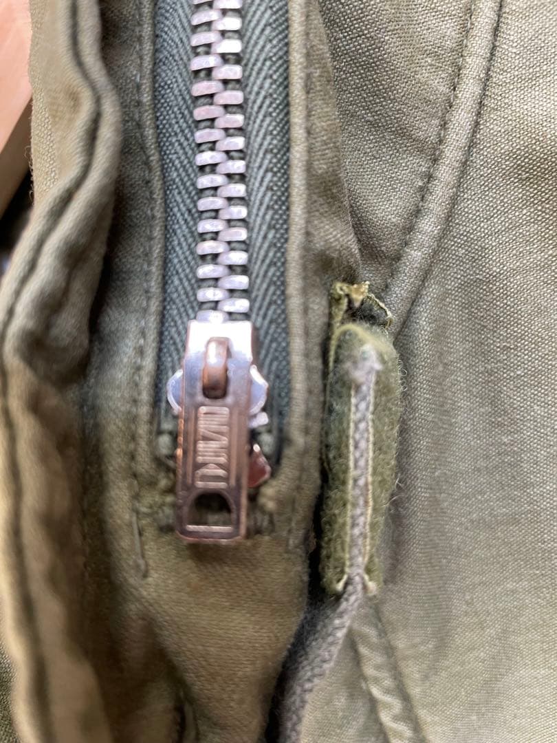 60s US ARMY M65ジャケット　アルミジッパー