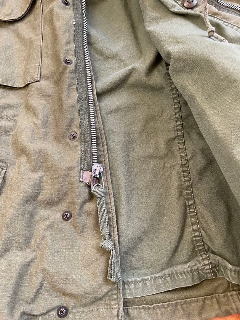 60s US ARMY M65ジャケット　アルミジッパー