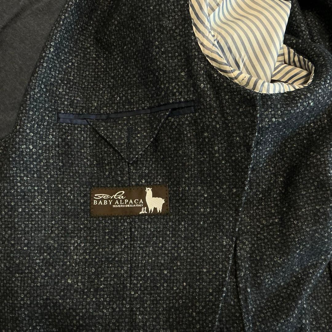 美品 トゥモローランド ピルグリム テーラードジャケット アルパカウール 46