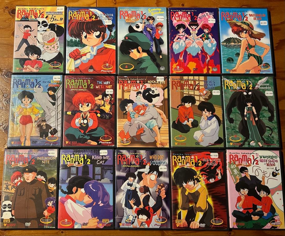 【値下げ中！】らんま1/2 北米版DVD 15本セット