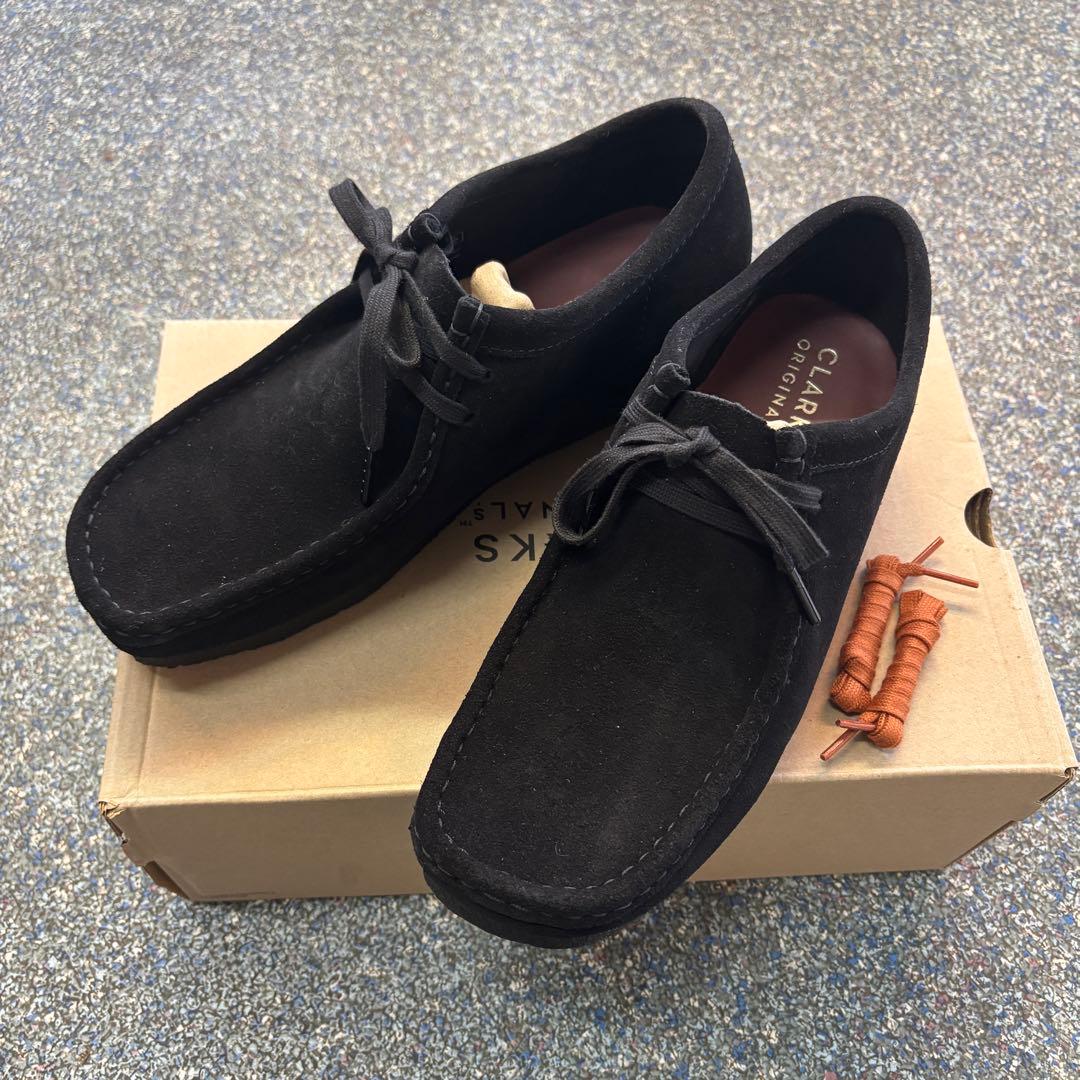 k*n様 CLARKS WALLABEE BLACK SUEDE 2615551