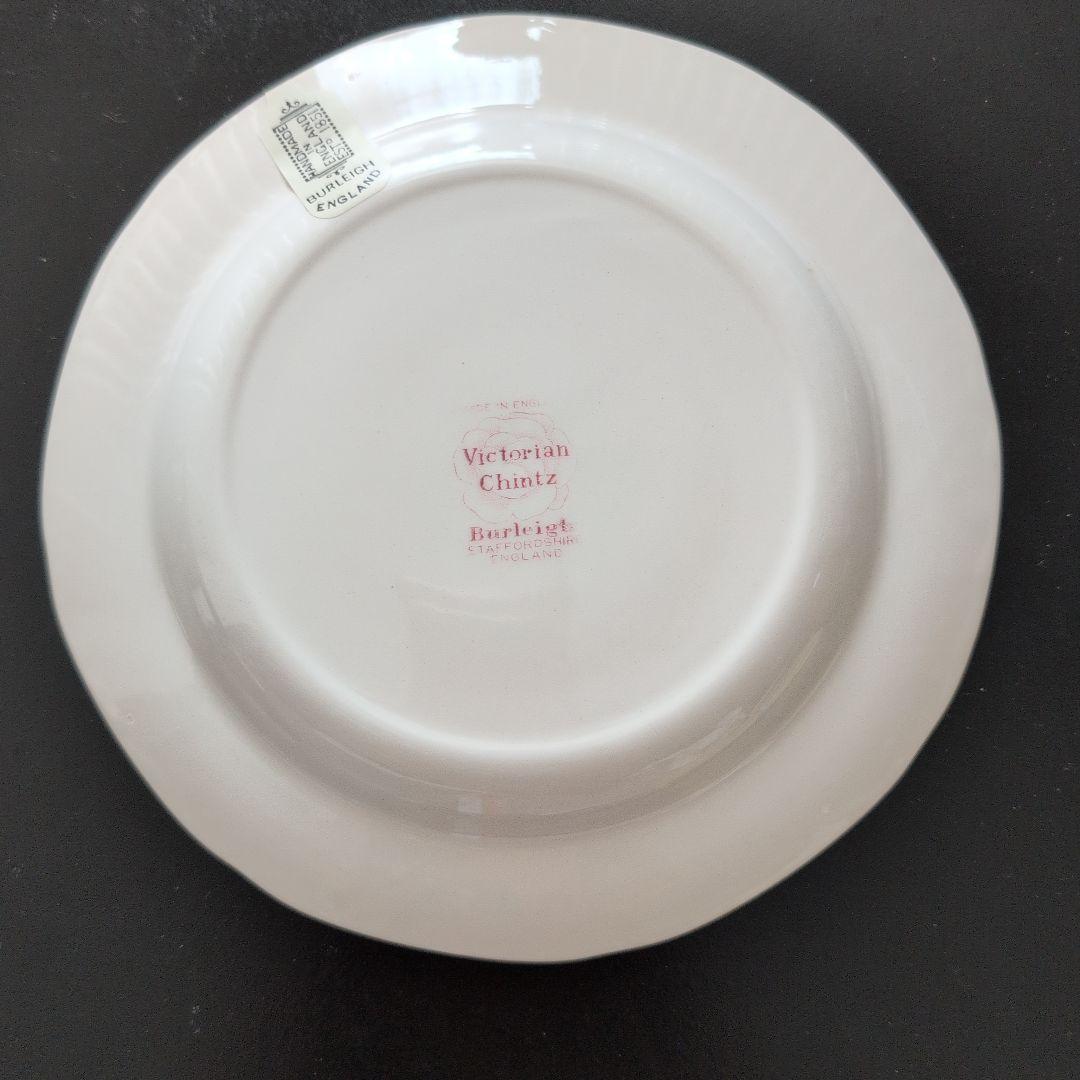 【新品・未使用】Burleigh ビクトリアンチンツ 21.5cmプレート2枚組