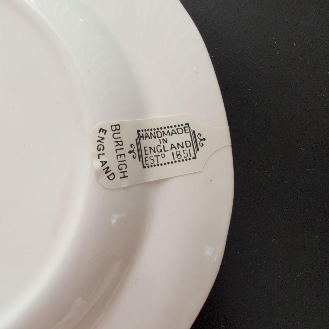 【新品・未使用】Burleigh ビクトリアンチンツ 21.5cmプレート2枚組