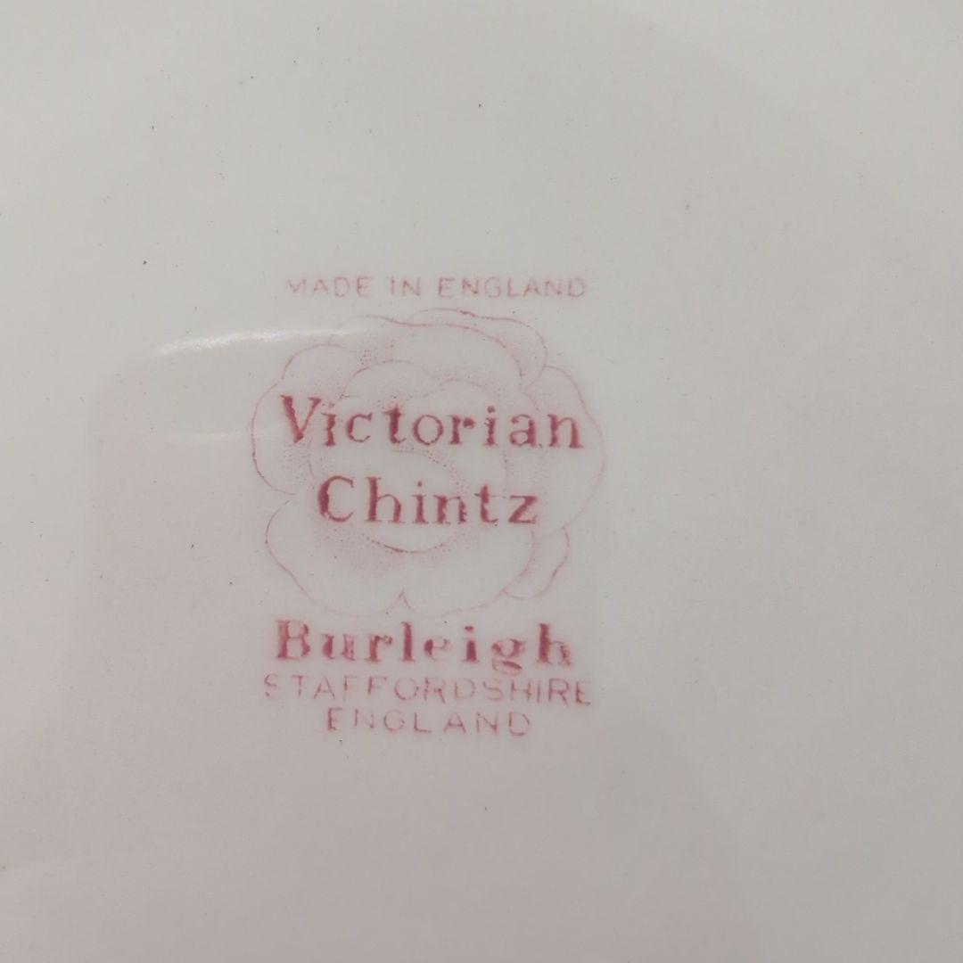 【新品・未使用】Burleigh ビクトリアンチンツ 21.5cmプレート2枚組
