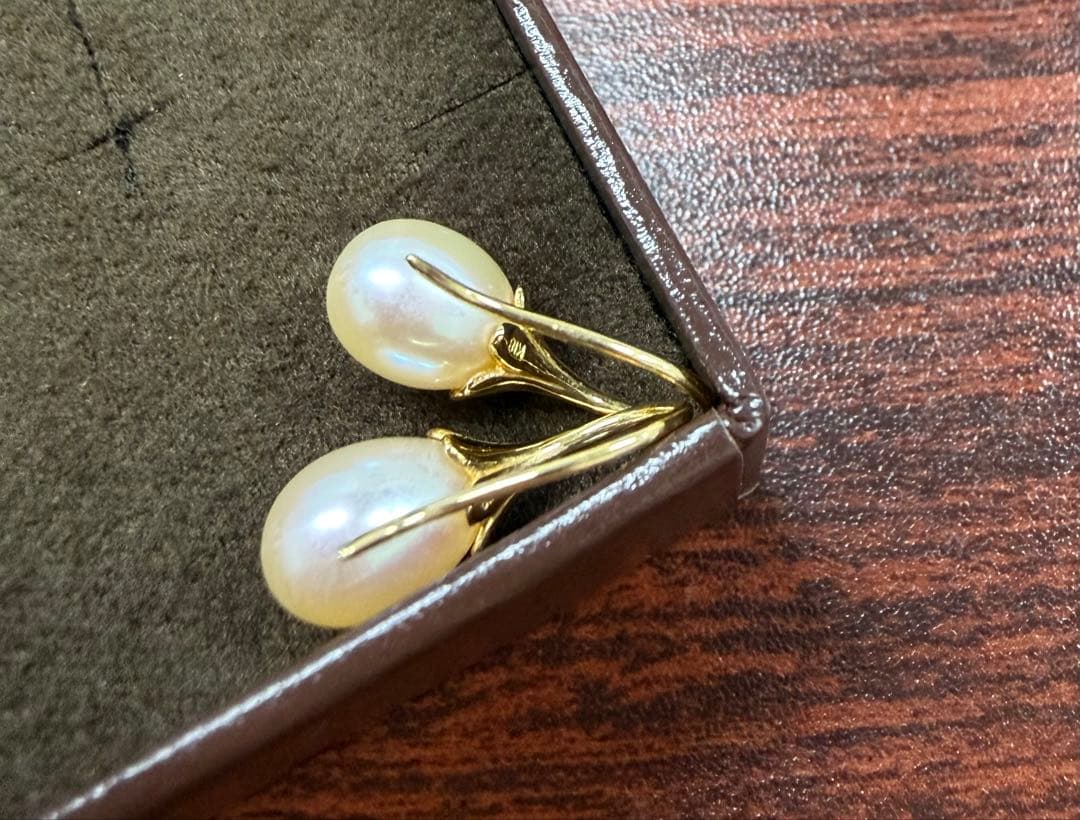 ピアス　k18 パール　真珠　ジュエリーツツミ