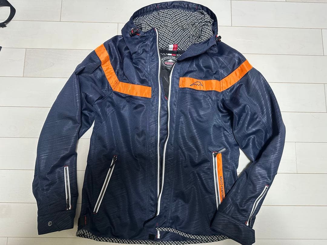 クシタニ フルメッシュパーカージャケット LLサイズ　背中ＣＥプロテクター付き