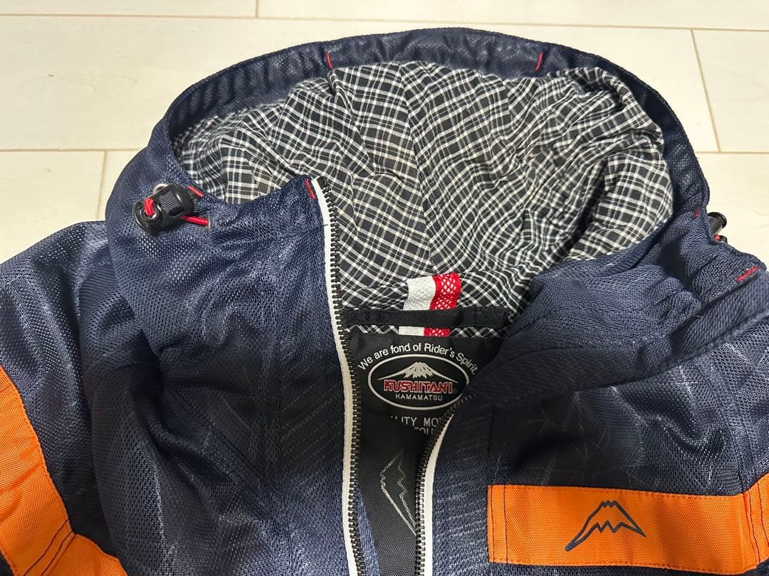 クシタニ フルメッシュパーカージャケット LLサイズ　背中ＣＥプロテクター付き