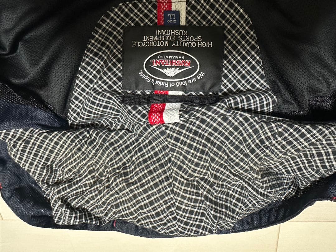 クシタニ フルメッシュパーカージャケット LLサイズ　背中ＣＥプロテクター付き