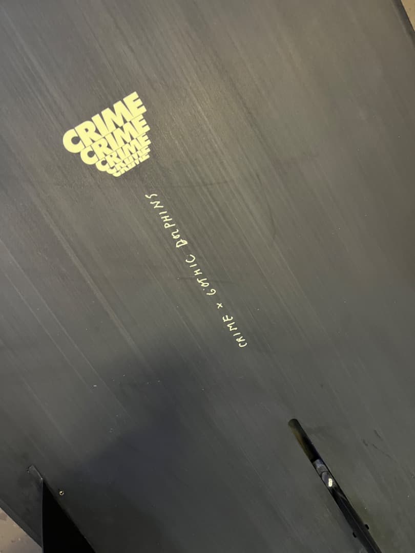 CRIME サーフボード ゴシックドルフィン　リペア履歴なし6’6fin付属