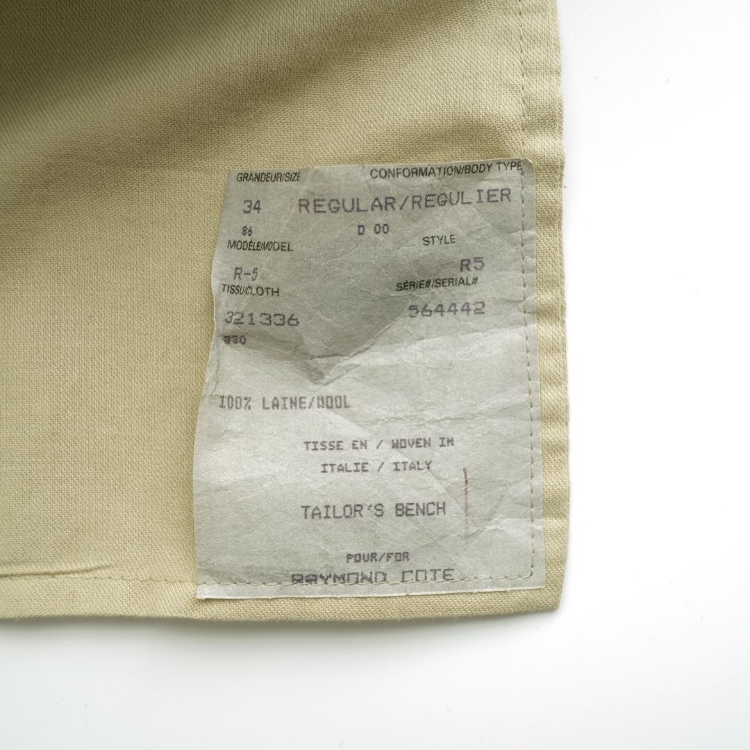 パンツ RAYMOND COTE 90's Two tuck Trousers 34.