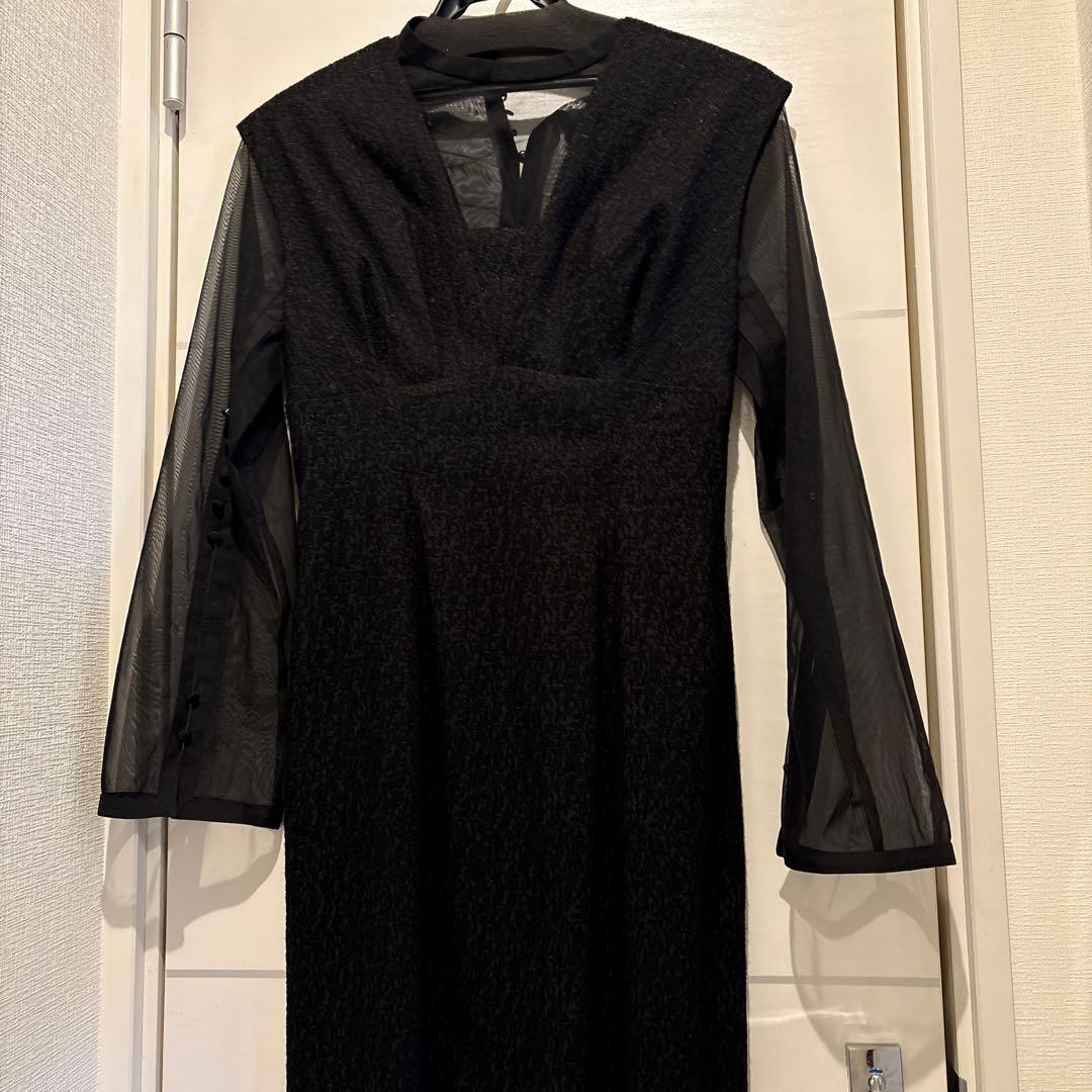 KanaANDRÉSD V line jacquard dress Sサイズ