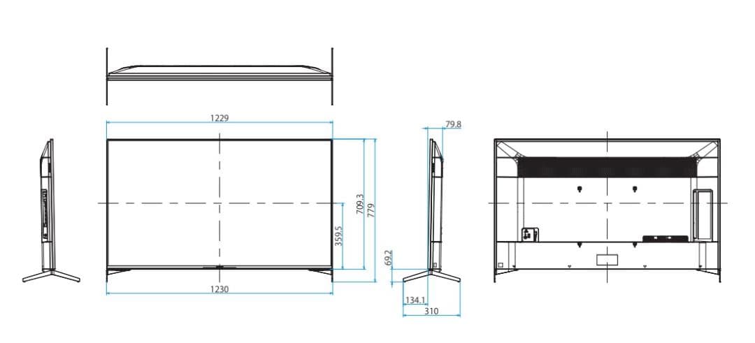 SONY 4K液晶テレビ KJ-55X9500H 55インチ 純正スタンド装着品