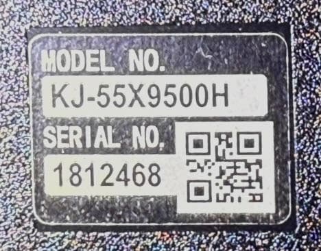 SONY 4K液晶テレビ KJ-55X9500H 55インチ 純正スタンド装着品