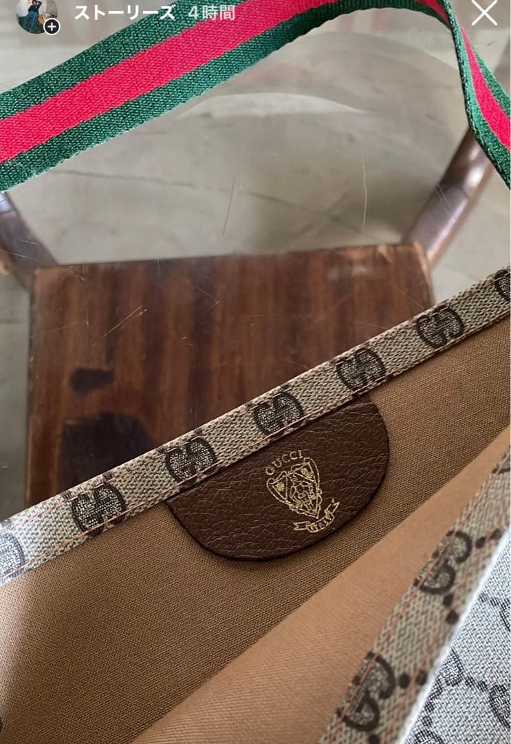 1980s oldgucci オールドグッチ　シェリーライン　トートバック