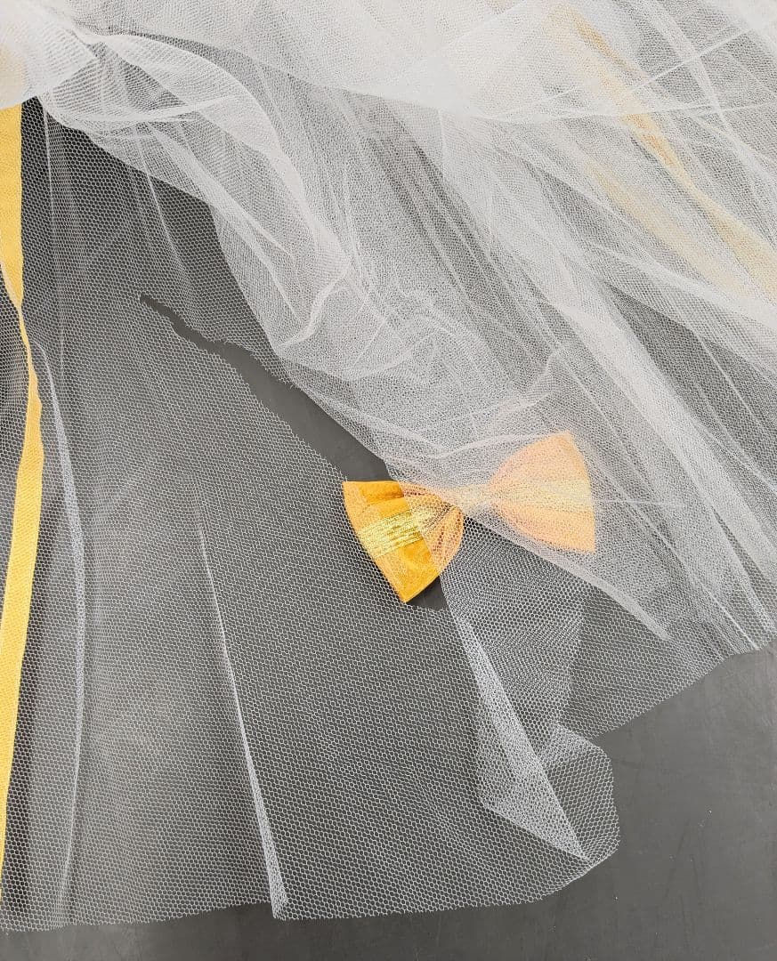 バレエ衣裳/ジュニア 青&白スカート　12着セット　頭飾り付き