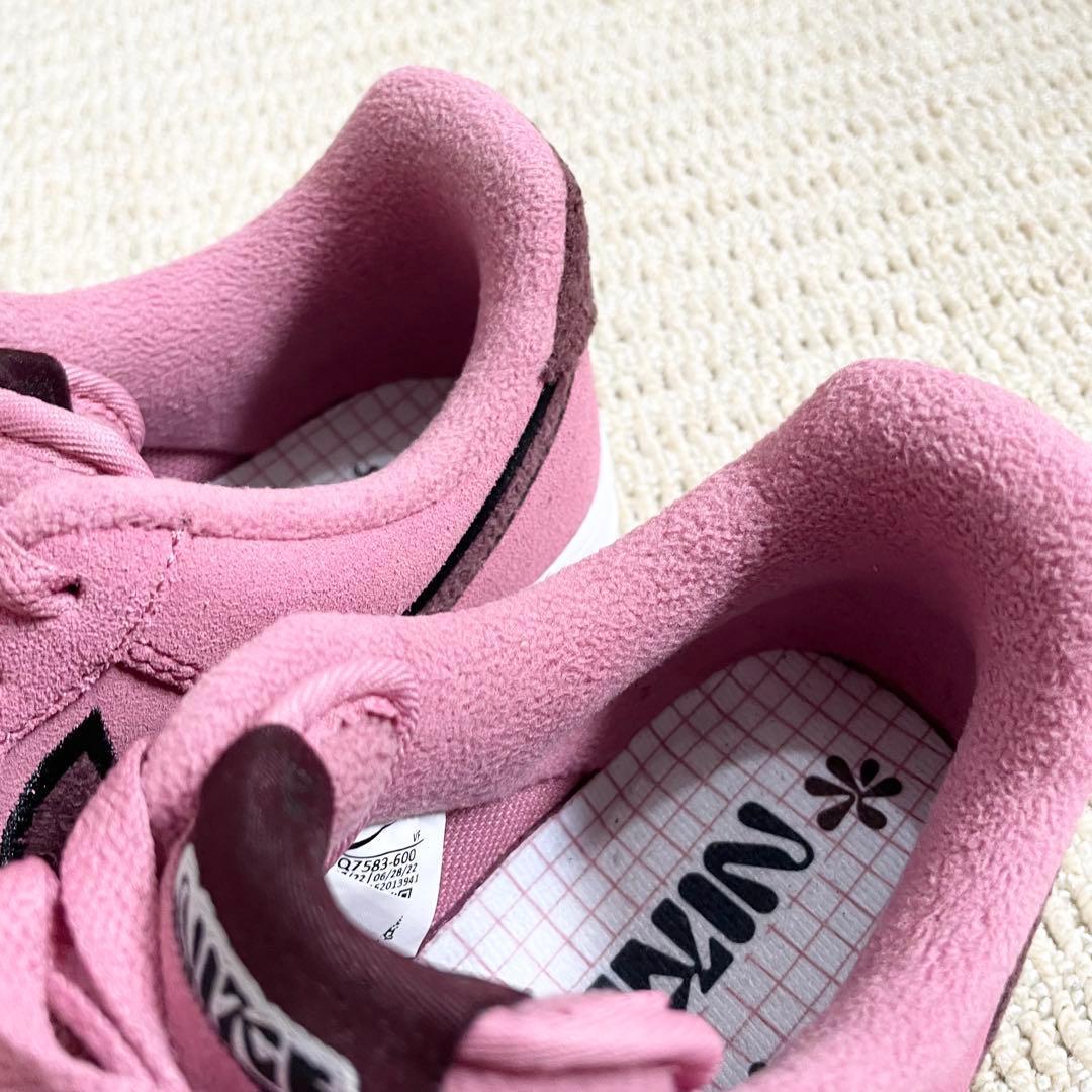 未使用 ナイキ エアフォース1 スウェード 本革 ピンク 紫
