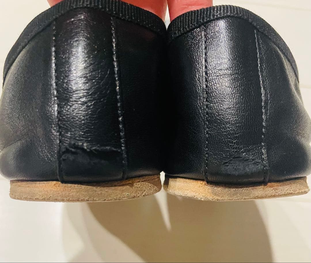 CELINE セリーヌ バレエシューズ 36 レザー ブラック