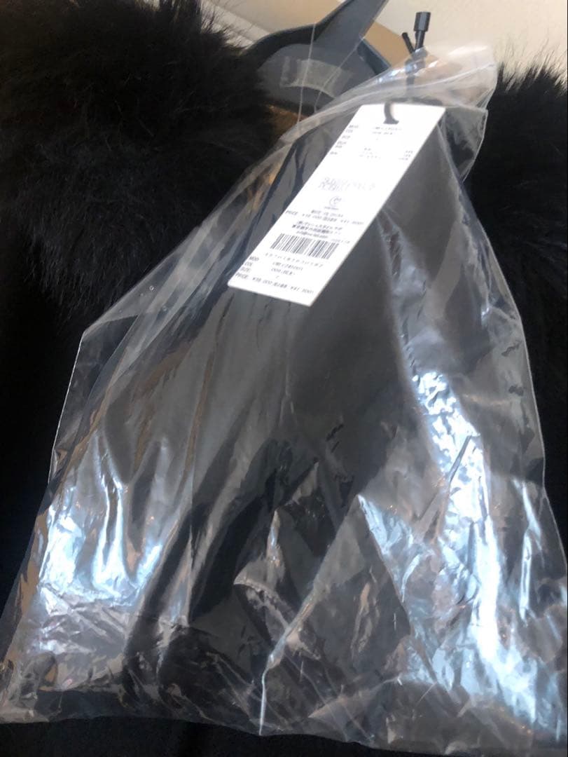 【美品】CELFORD 24AW ファー　ポンチョ　コート　ブラック