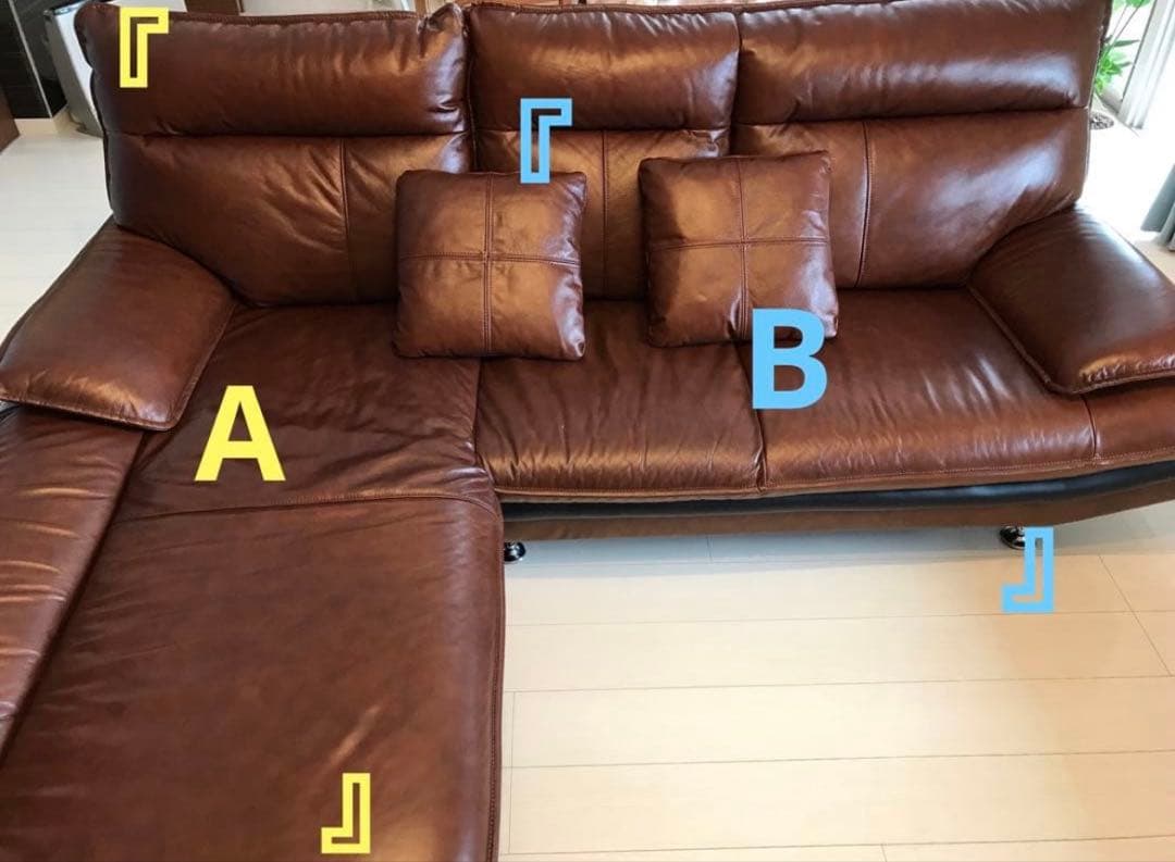 I*l様 『A』マナカーサ　右カウチソファ　カウチ部分（2個口）