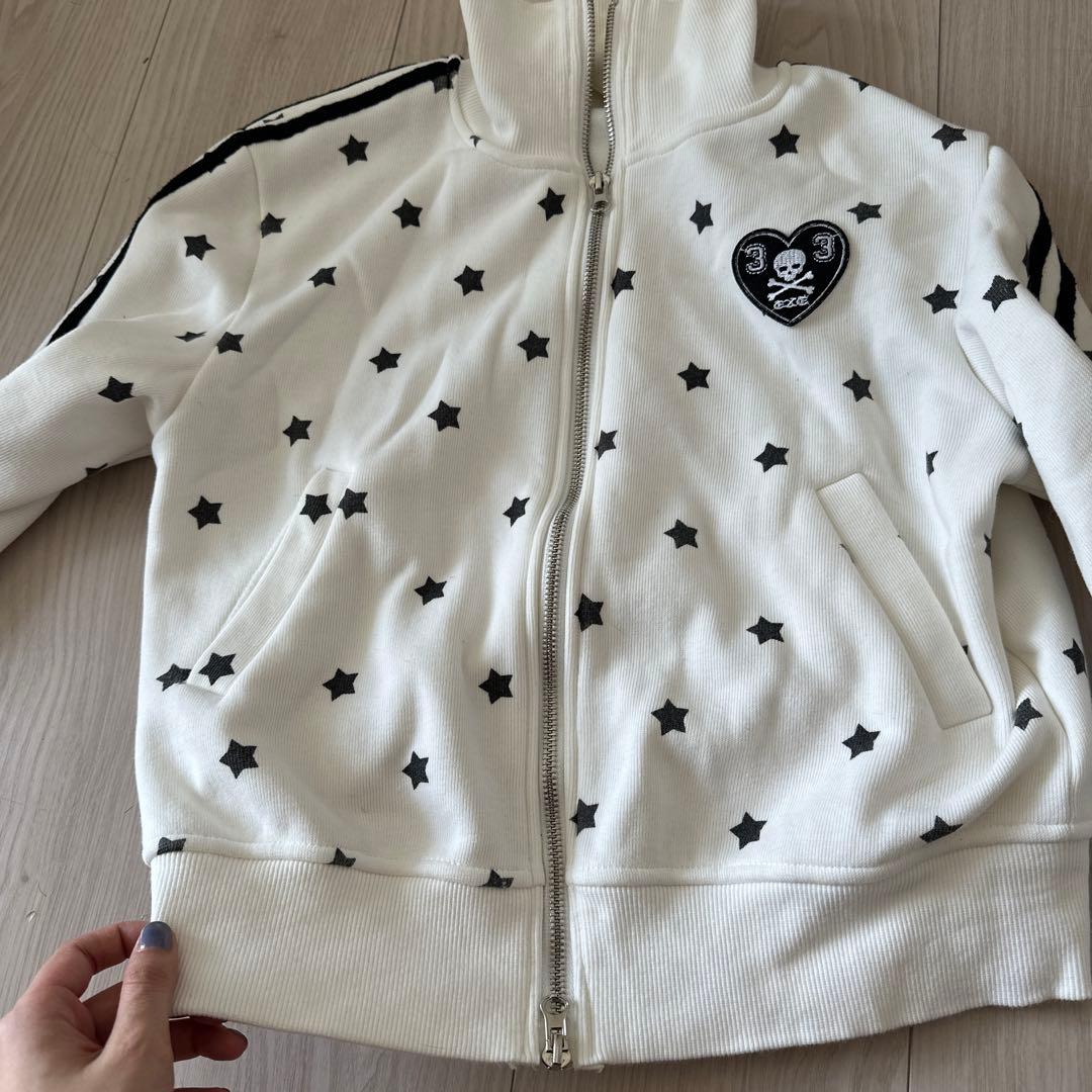 スタースポーティージップアップ　ホワイト ギャル 00s fairy grung
