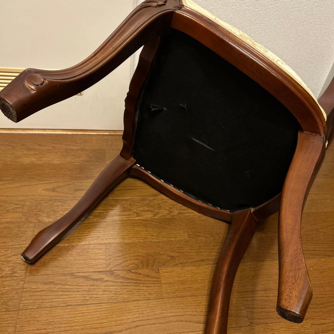 ロココ調 フランチェスカ 猫足ダイニングチェア