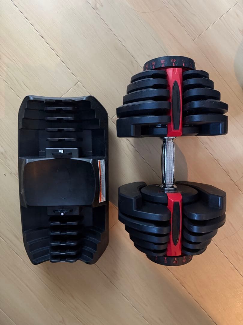 【2個セット商品1個目】可変式ダンベル MAX40キロ